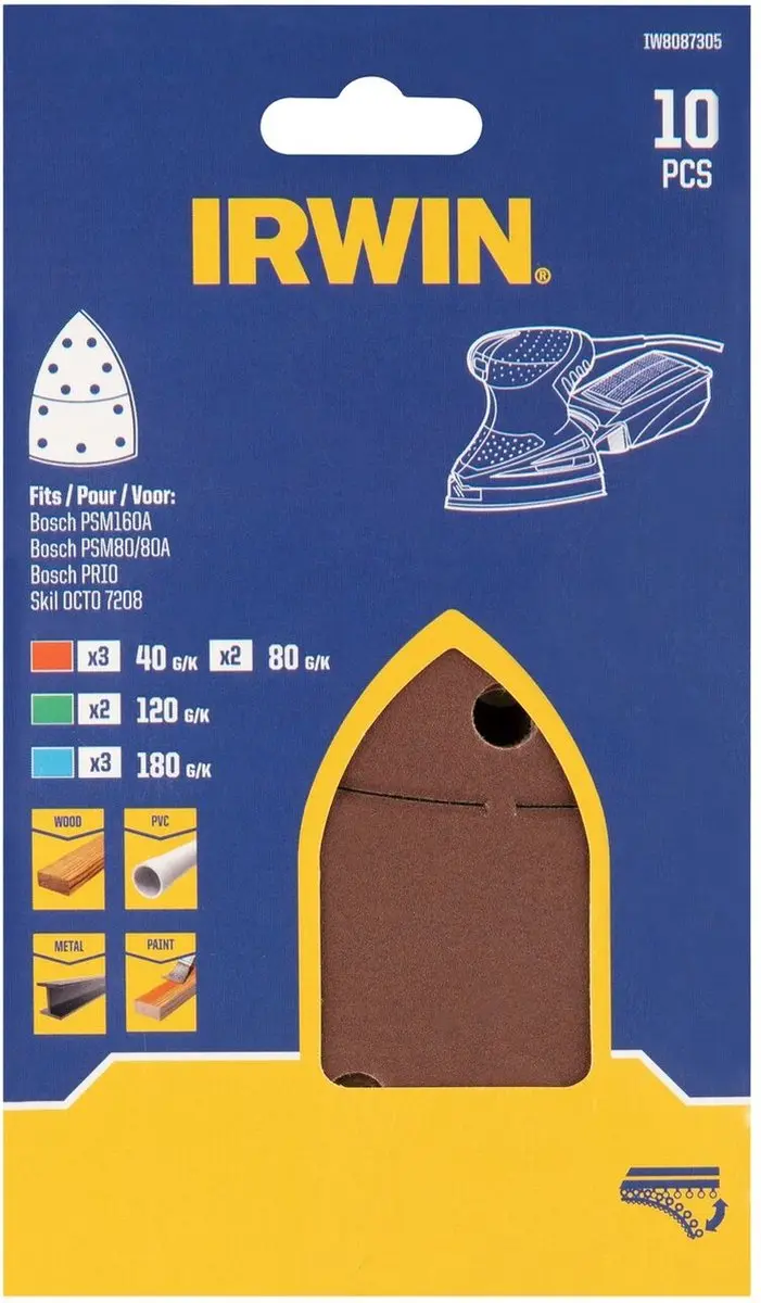 Irwin Schuurstroken Set 10 Stuks - 105x150mm - afbeelding 2 van 3