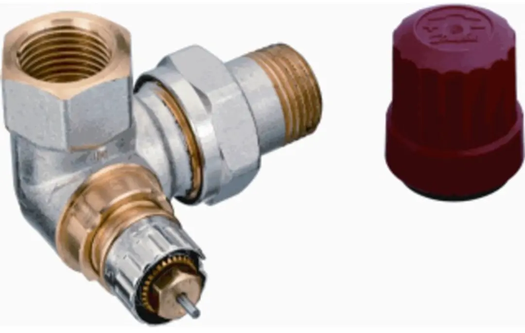 Danfoss Thermostatische radiatorafsluiter 3/8" dubbel haaks RA N10 013G0231 - afbeelding 4 van 6