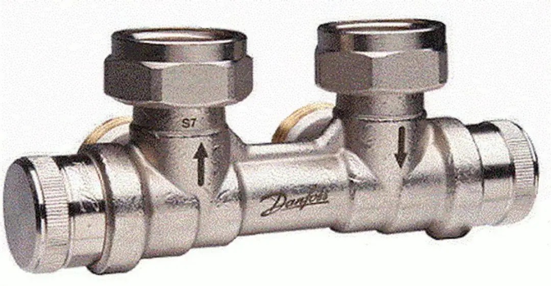 Danfoss dynamische kraanblok RLV-KDV voor ventiel-HK R 1/2'', hoek met VL links,