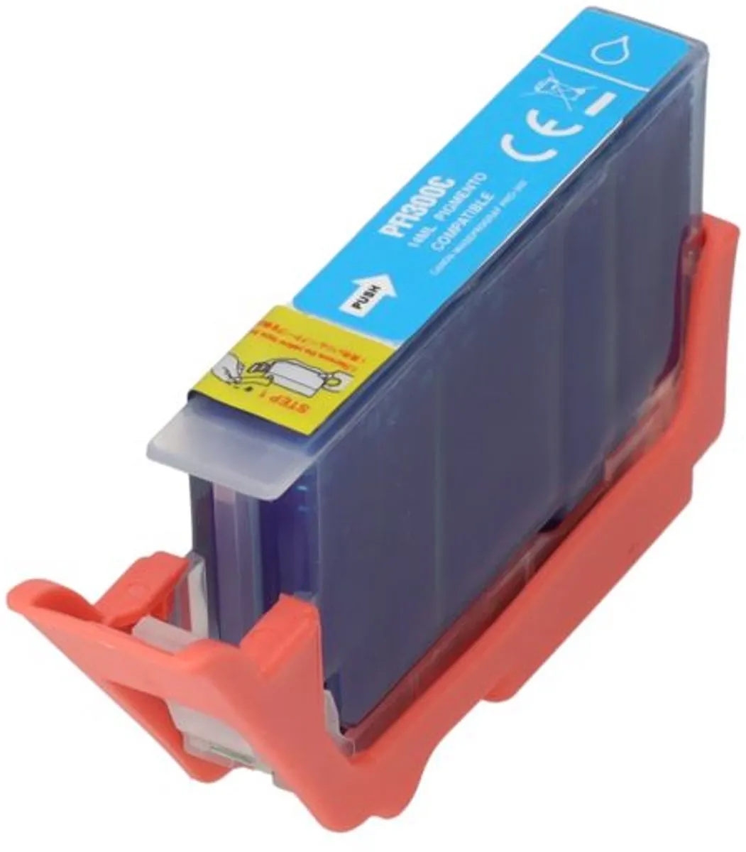 PrintAbout PFI-300C Inktcartridge - Cyaan 14ml - Canon