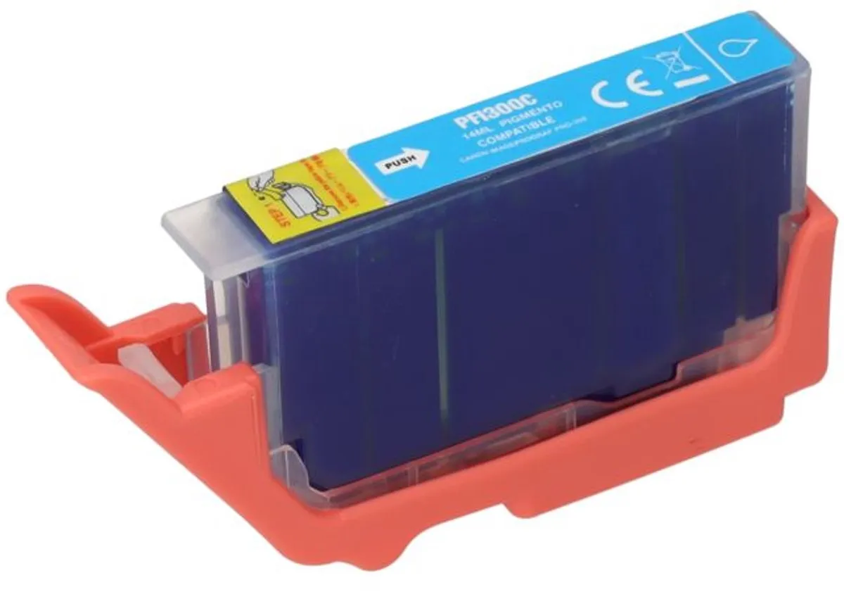 PrintAbout PFI-300C Inktcartridge - Cyaan 14ml - Canon