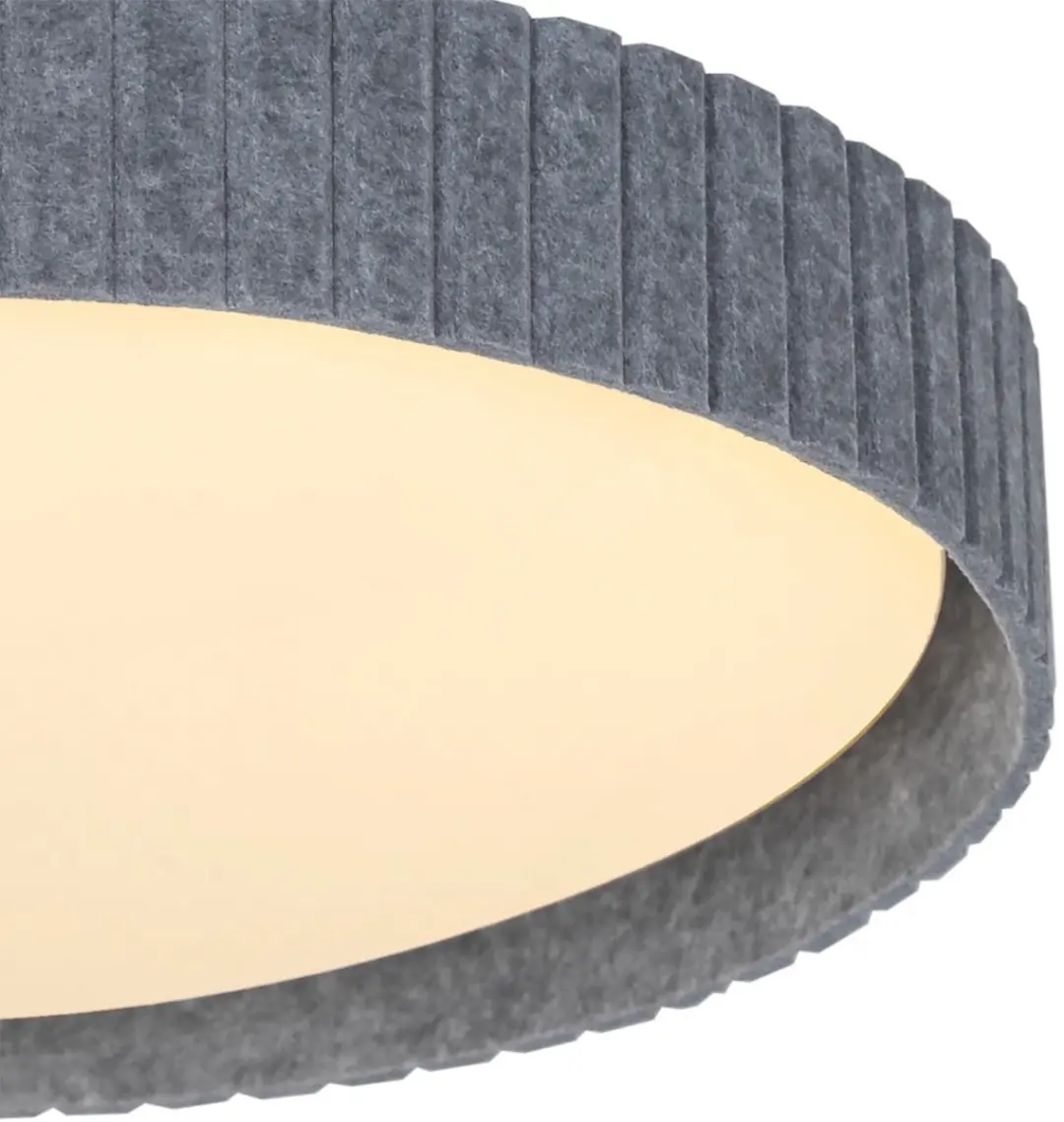 Nordlux Corato Plafondlamp 3xE14 - Ø52cm - Lichtgrijs - afbeelding 3 van 5