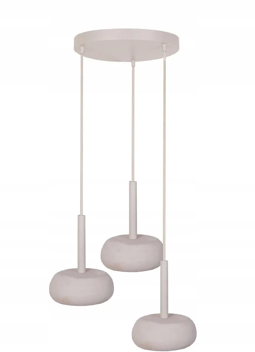 Hanglamp Otto 3 Ringen Beige Keramiek