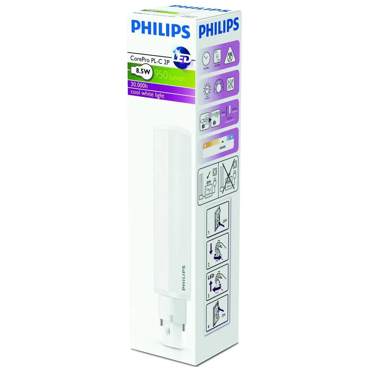 Philips CorePro LED PLC G24d-3 Fitting 8.5W-26W