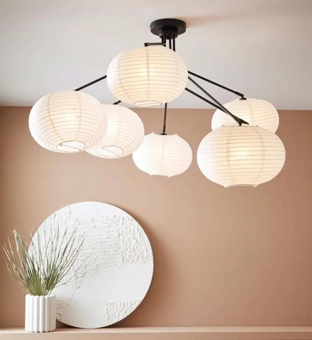 Markslöjd Galaxy Plafondlamp 7xE14 - Zwart/Wit - afbeelding 4 van 5