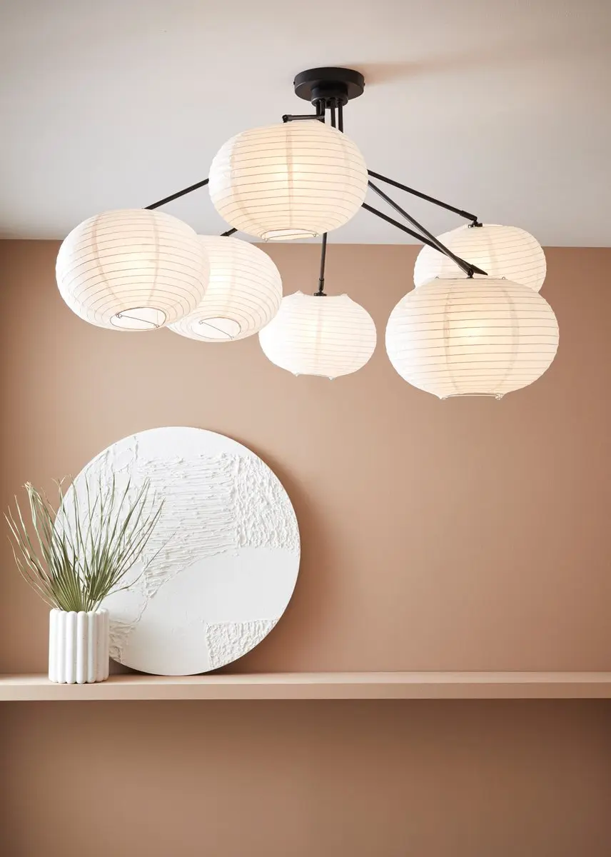 Markslöjd Galaxy Plafondlamp 7xE14 - Zwart/Wit - afbeelding 2 van 5