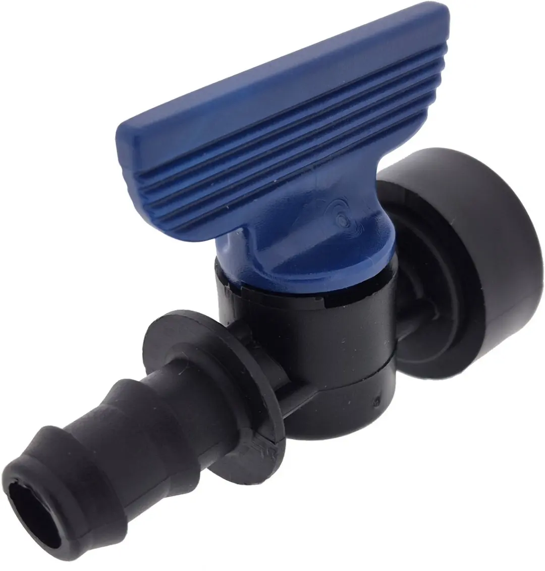 Deltafix plugkraan pp met binnendraad zwart 3/4 inch naar 16 mm