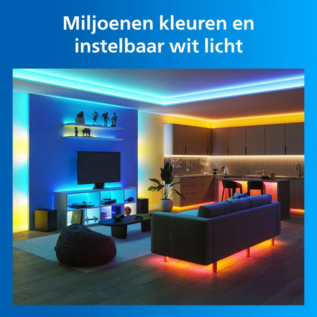 Philips Smart Lighting RGBICWW LED Strip 3m - afbeelding 5 van 6