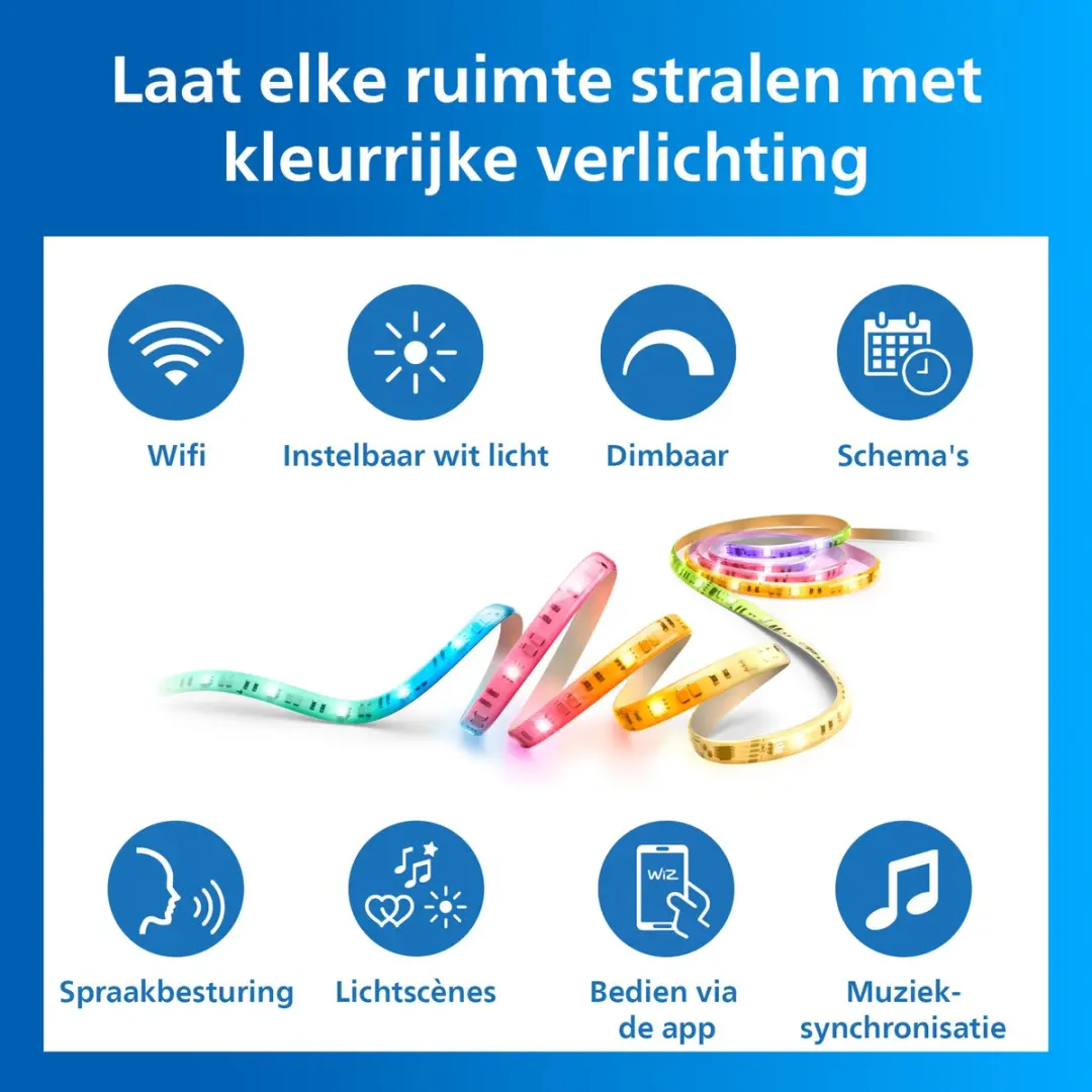 Philips Smart Lighting RGBICWW LED Strip 3m - afbeelding 4 van 6