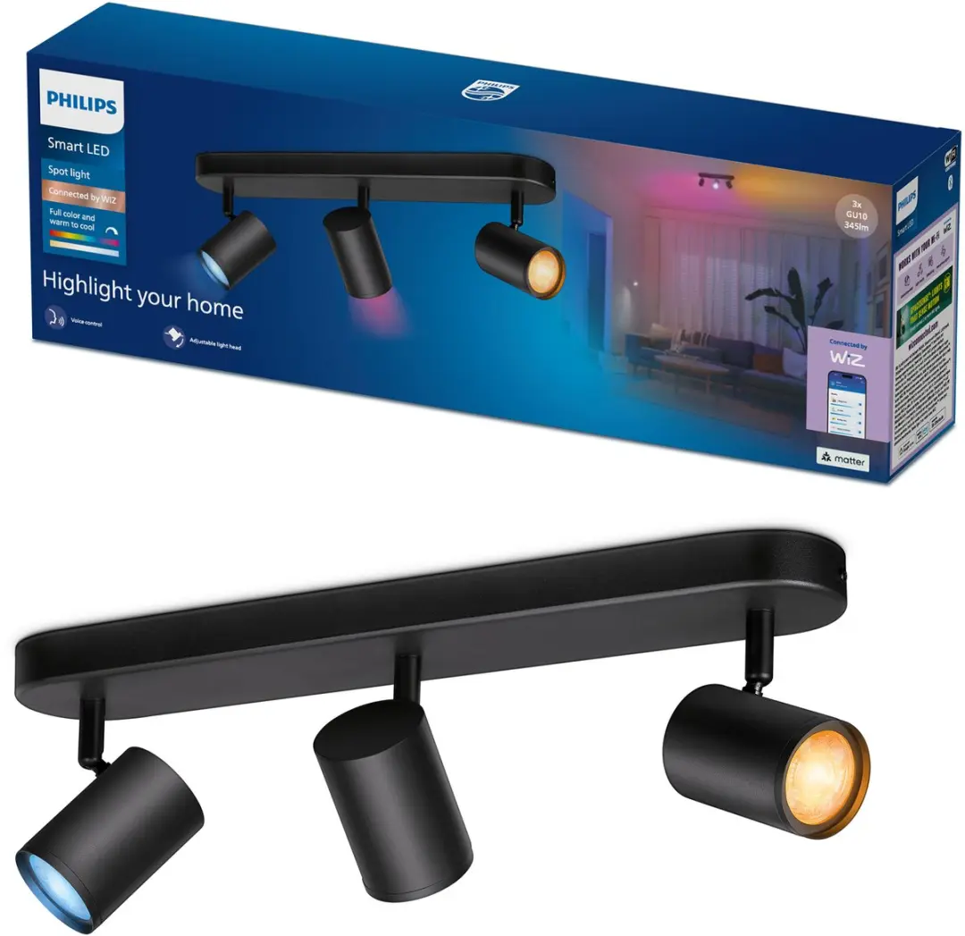 Philips Smart Lighting Plafondspot GU10 3x5W RGB