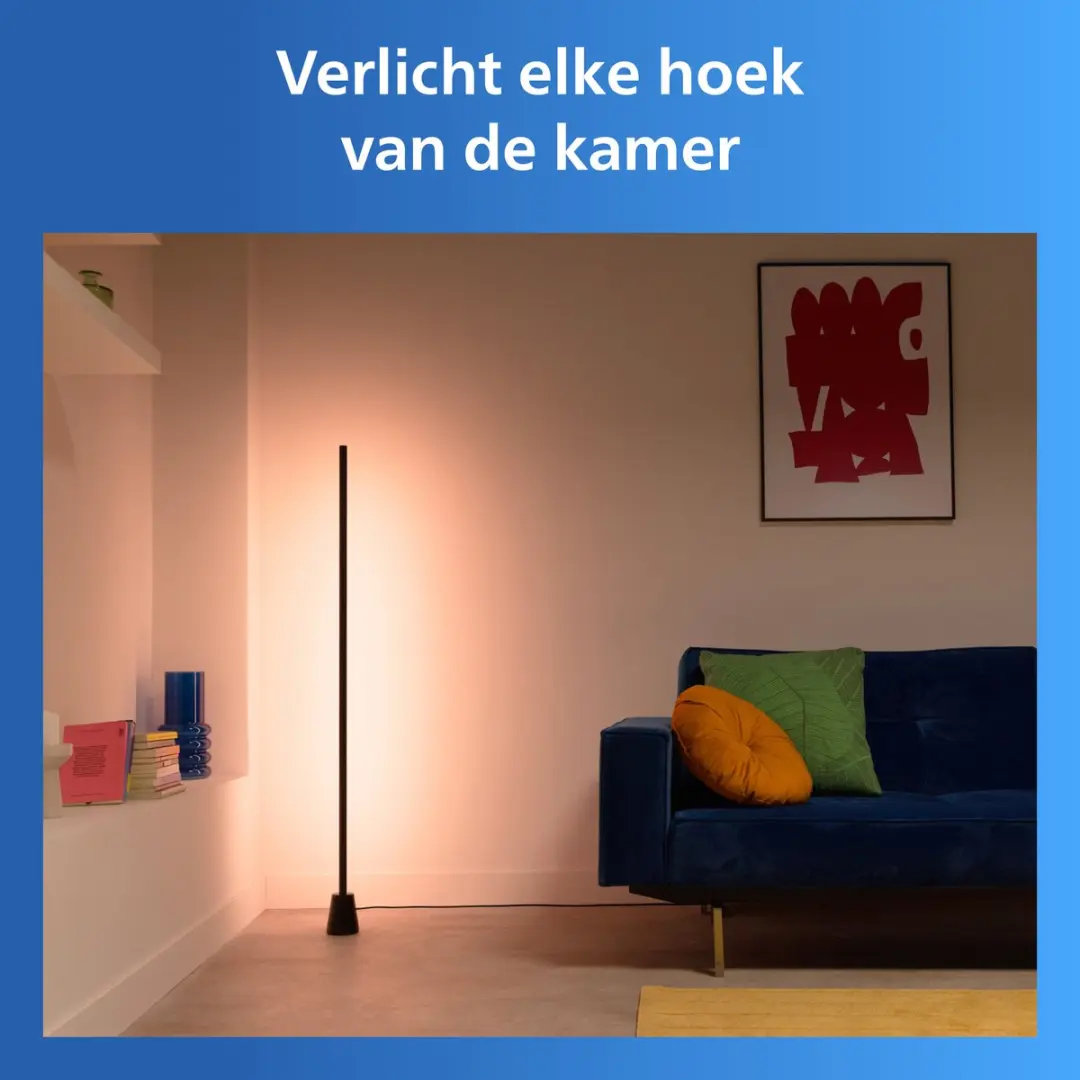 Philips Gradient Floor Light Floor 1,4m RGBIC - Zwart - afbeelding 5 van 6