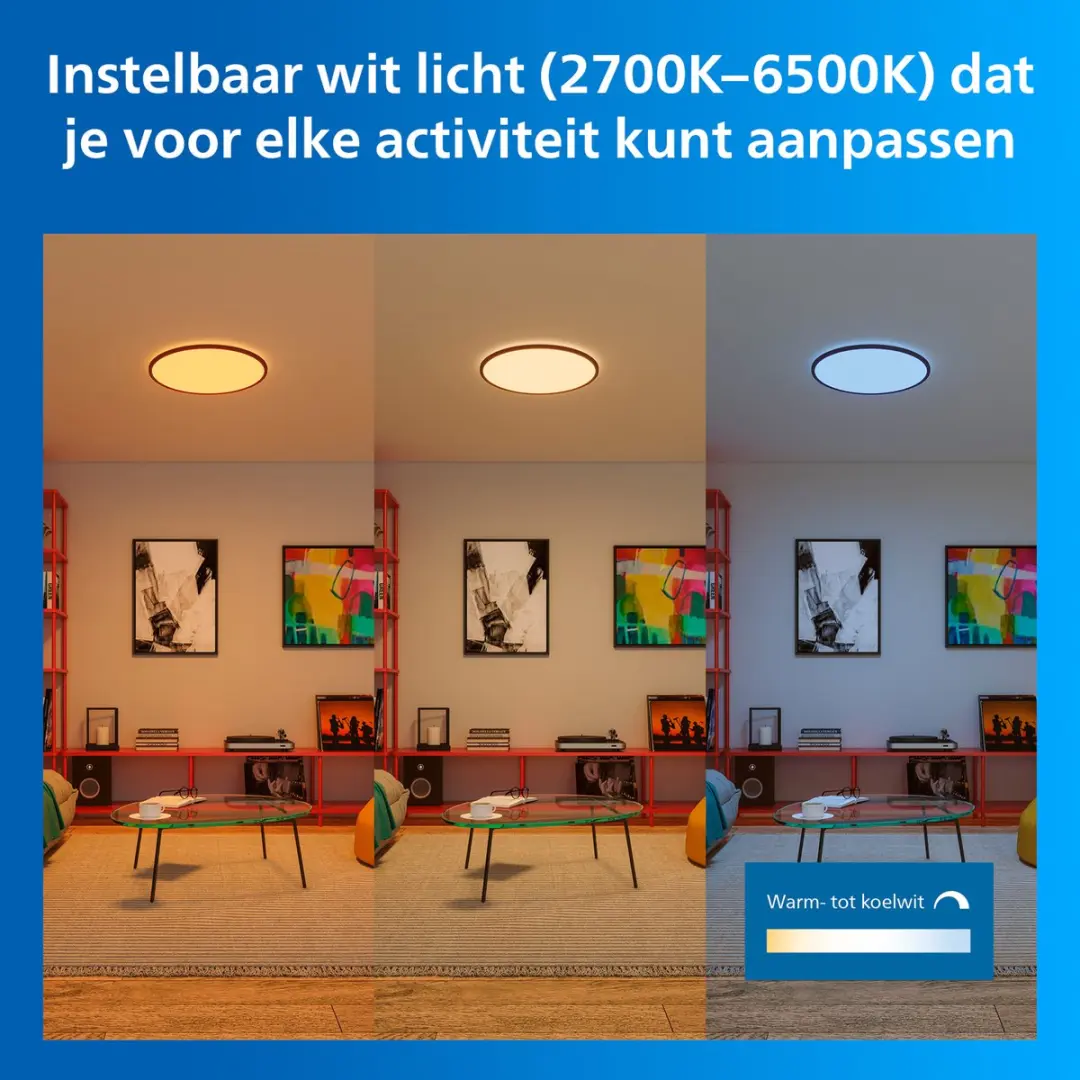 Philips Smart Lighting Superslim Plafondlamp 32W Wit - afbeelding 5 van 6