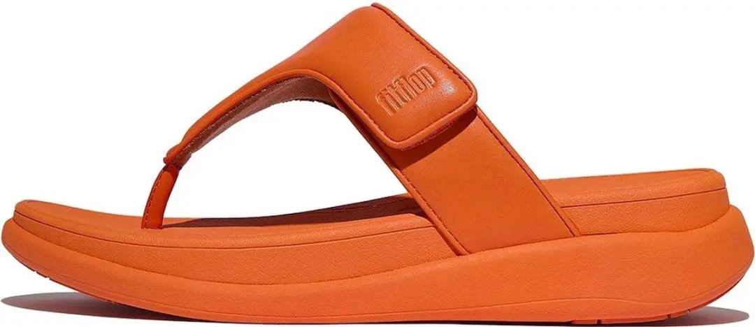 FitFlop FitFlop F-Mode Go Adjustable Flatform Toe-Post Sandals ORANJE