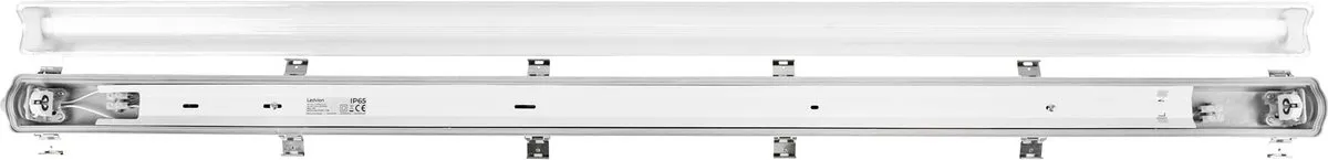 Ledvion LED Armatuur 150cm Clips IP65 - 24W - Grijs