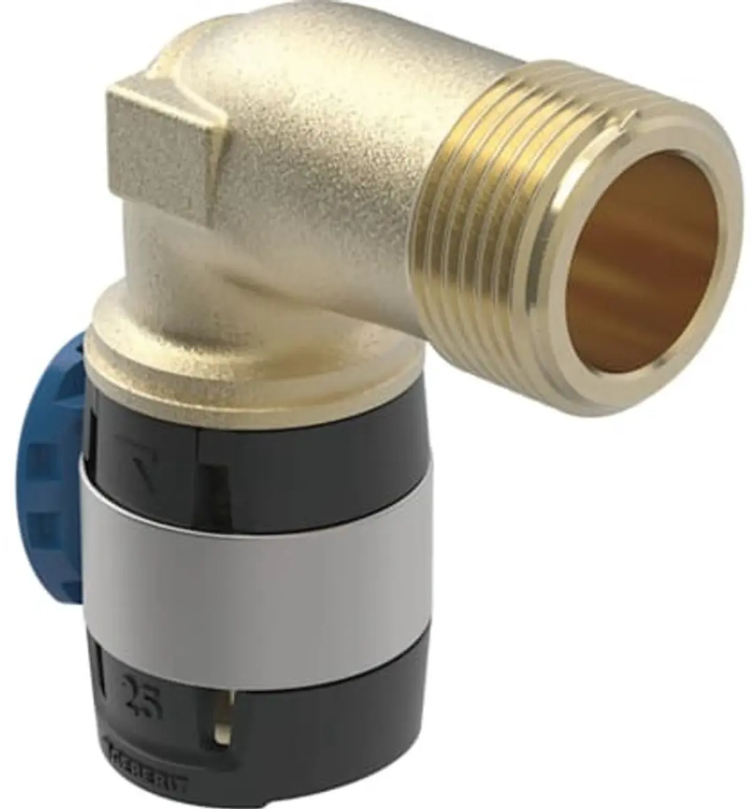 Geberit FlowFit overgangsbocht 90° brons d20-R1/2