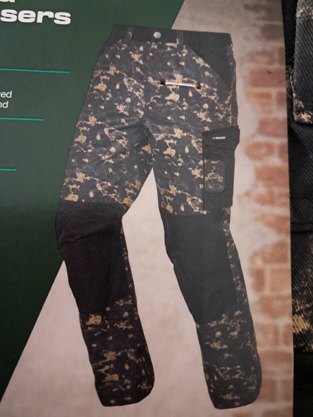 Parkside Heren Werkbroek Camouflage - maat 54 - Met handige zakken voor gereedschap, mobiele telefoon, duimstok enz.
