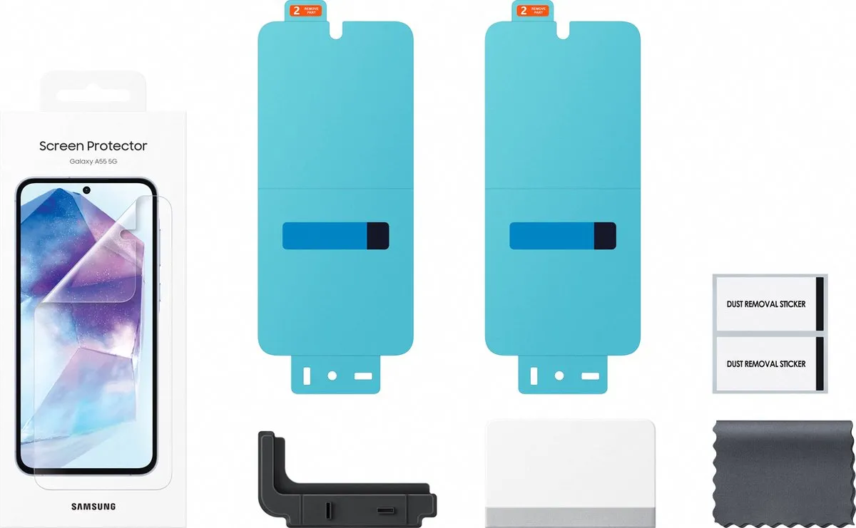 Samsung Galaxy A55 Screen Protector - Transparant - 2 Stuks