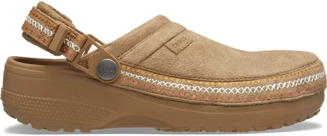 Crocs Classic Crafted Vegan Suede Stitch Klompen Bruin EU 42-43