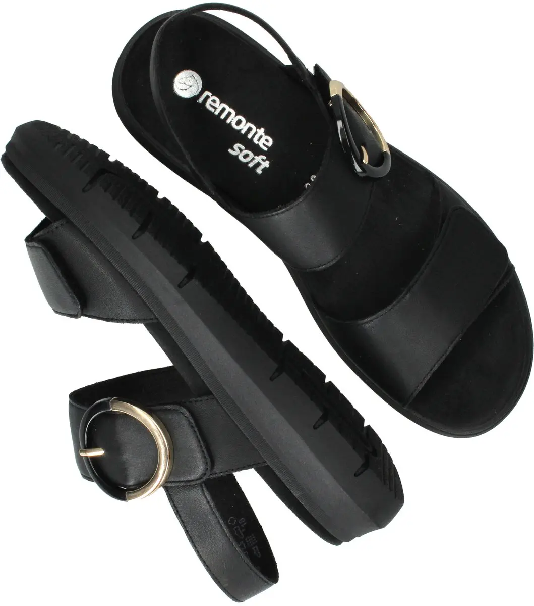 Remonte D2K50 Sandalen Dames - Zwart - 37 - afbeelding 5 van 5