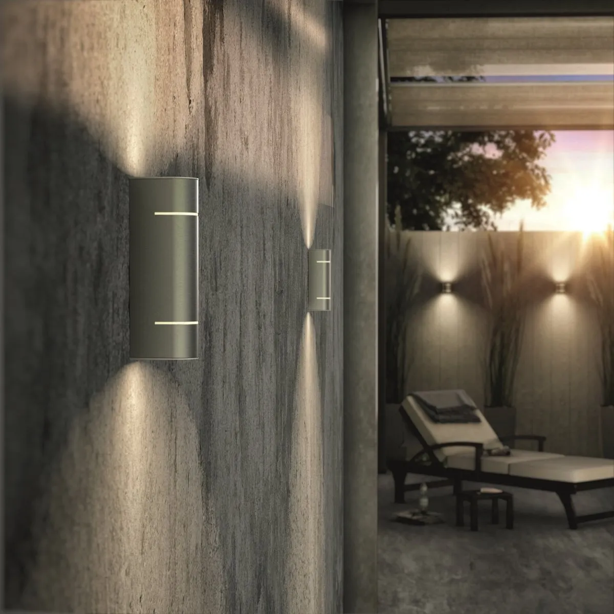 Philips LED Shadow Wandlamp 2x4.5W - Antraciet