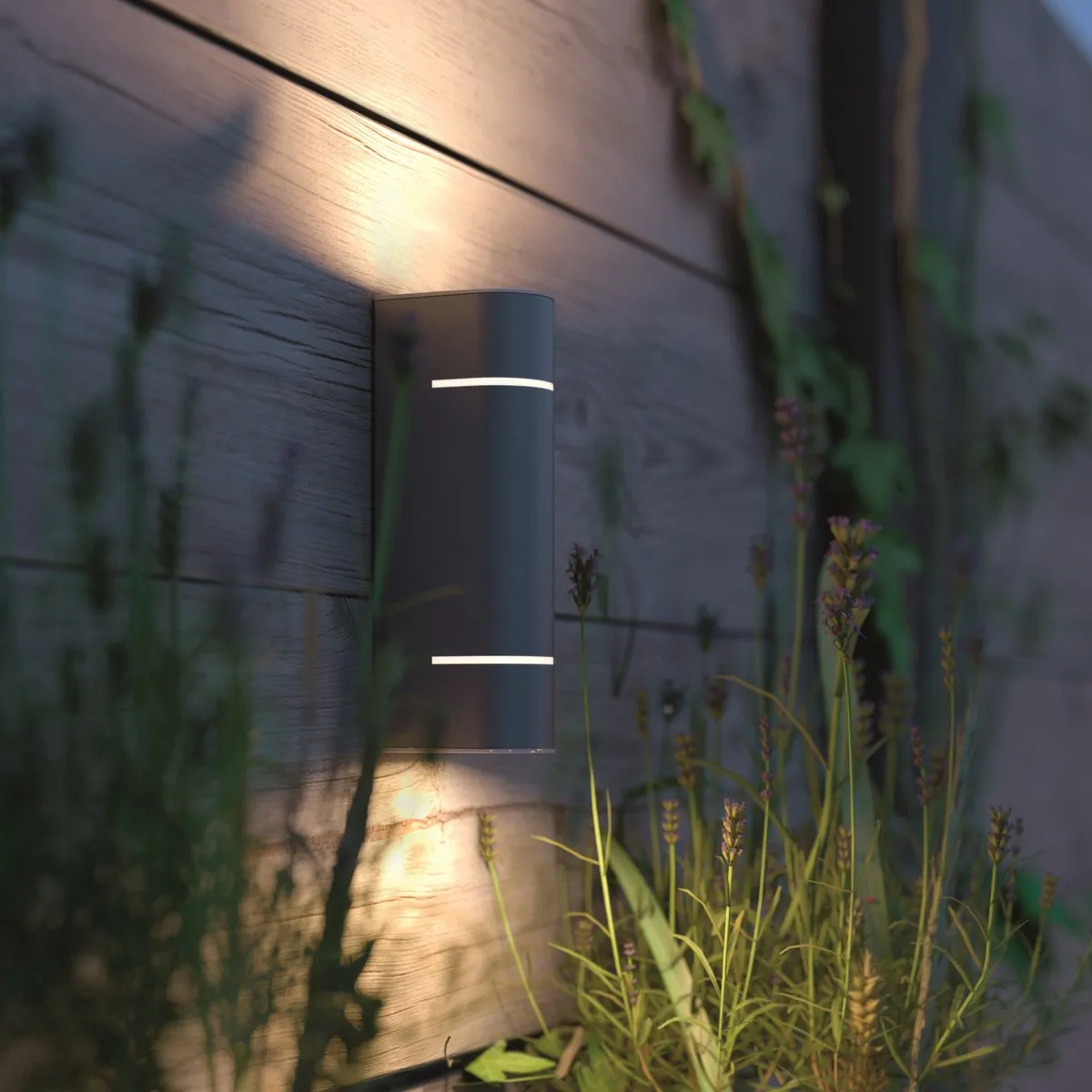 Philips LED Shadow Wandlamp 2x4.5W - Antraciet
