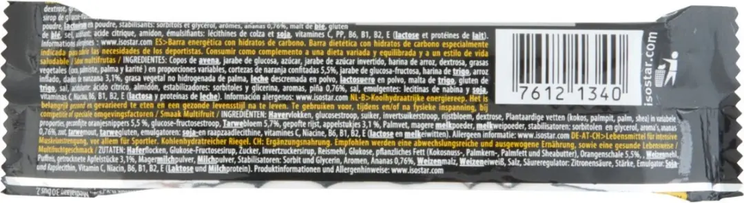 Isostar High Energy Sportreep Multifruits 30x40g - afbeelding 4 van 6