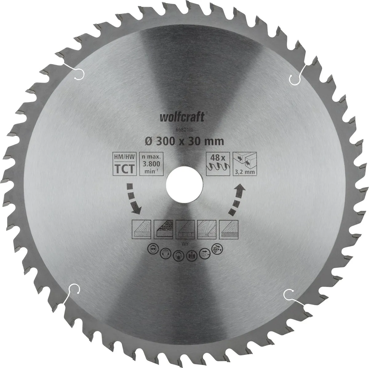 Wolfcraft Tafelcirkelzaagblad HM 6682000