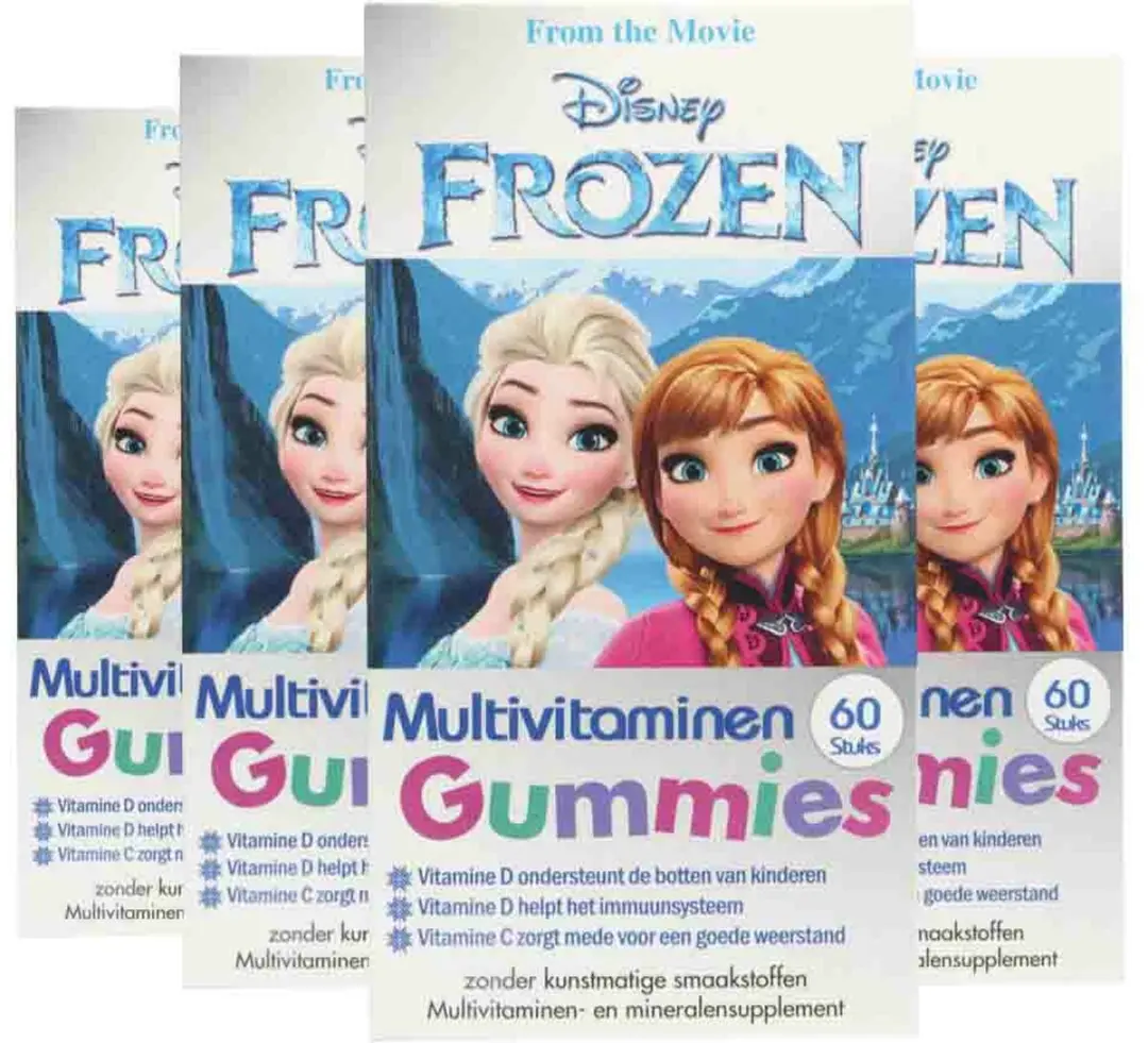 Disney Multivitamines Frozen 240g - 4x60 Gummies - afbeelding 2 van 2