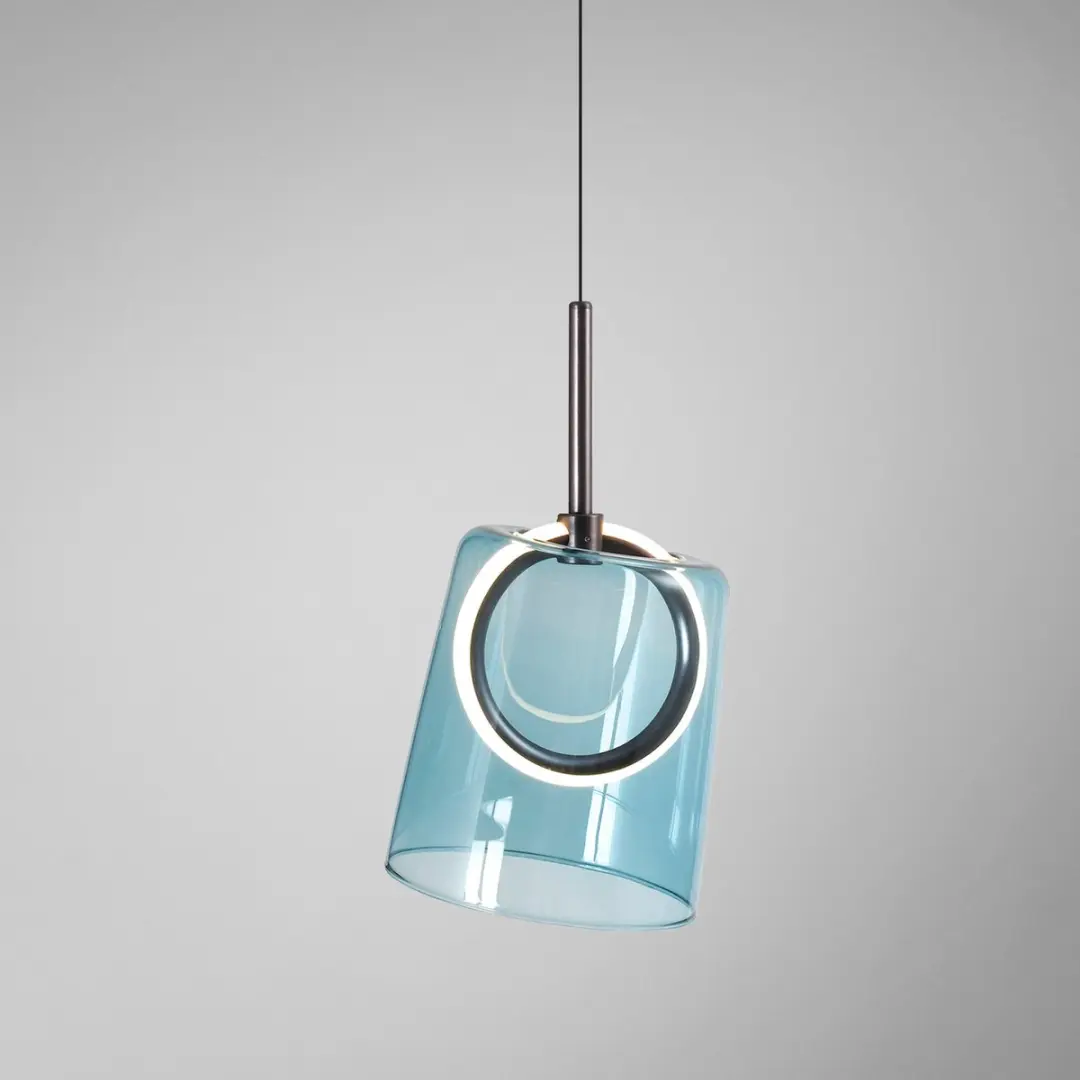 Paul Neuhaus ZULA Hanglamp 2541-56 - Blauw Glas - afbeelding 4 van 5