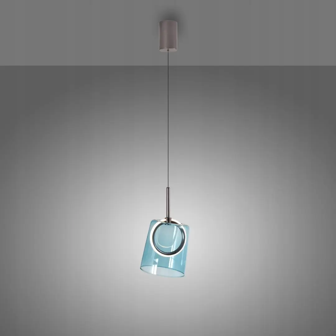 Paul Neuhaus ZULA Hanglamp 2541-56 - Blauw Glas - afbeelding 3 van 5