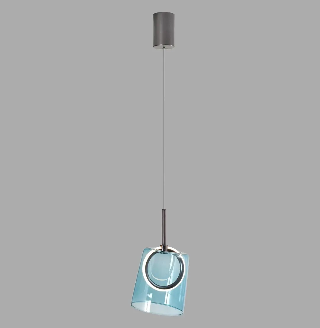 Paul Neuhaus ZULA Hanglamp 2541-56 - Blauw Glas - afbeelding 5 van 5