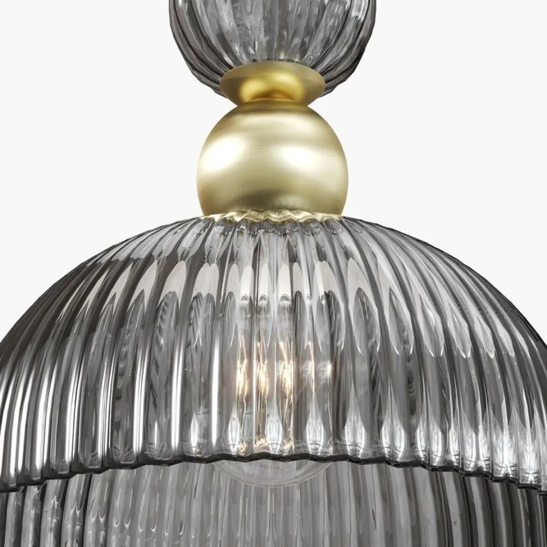 Maytoni Antic Hanglamp E27 - Goud/Rookglas Ø30cm - afbeelding 4 van 5