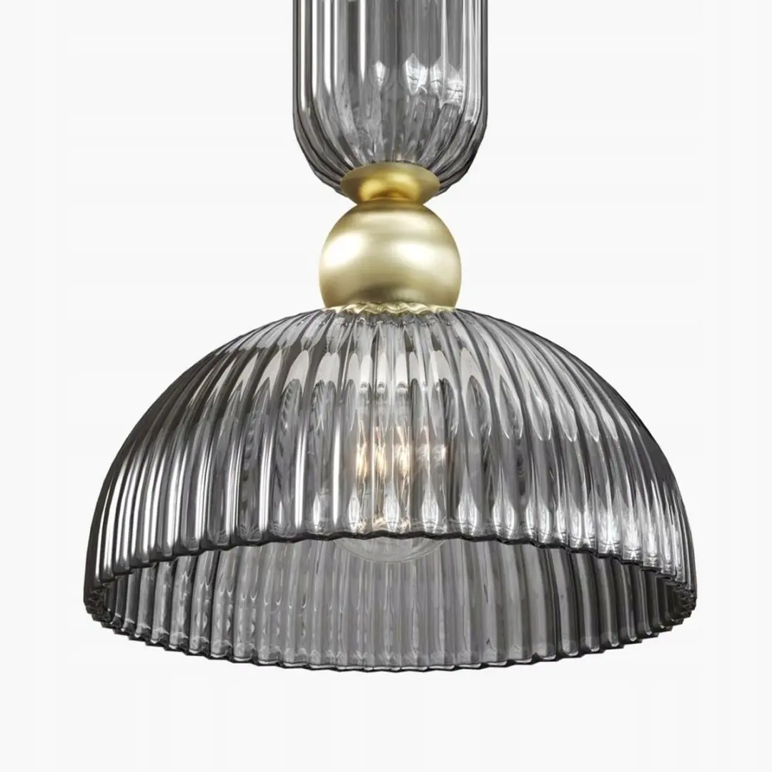 Maytoni Antic Hanglamp E27 - Goud/Rookglas Ø30cm - afbeelding 3 van 5