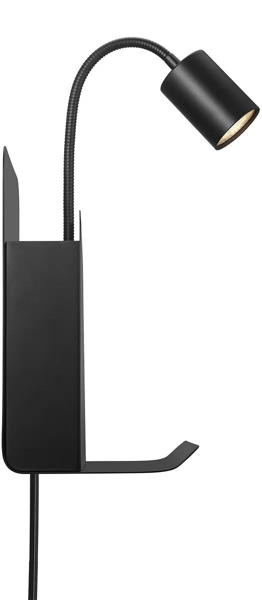 Nordlux Roomi Wandlamp GU10 8W Zwart - afbeelding 5 van 5