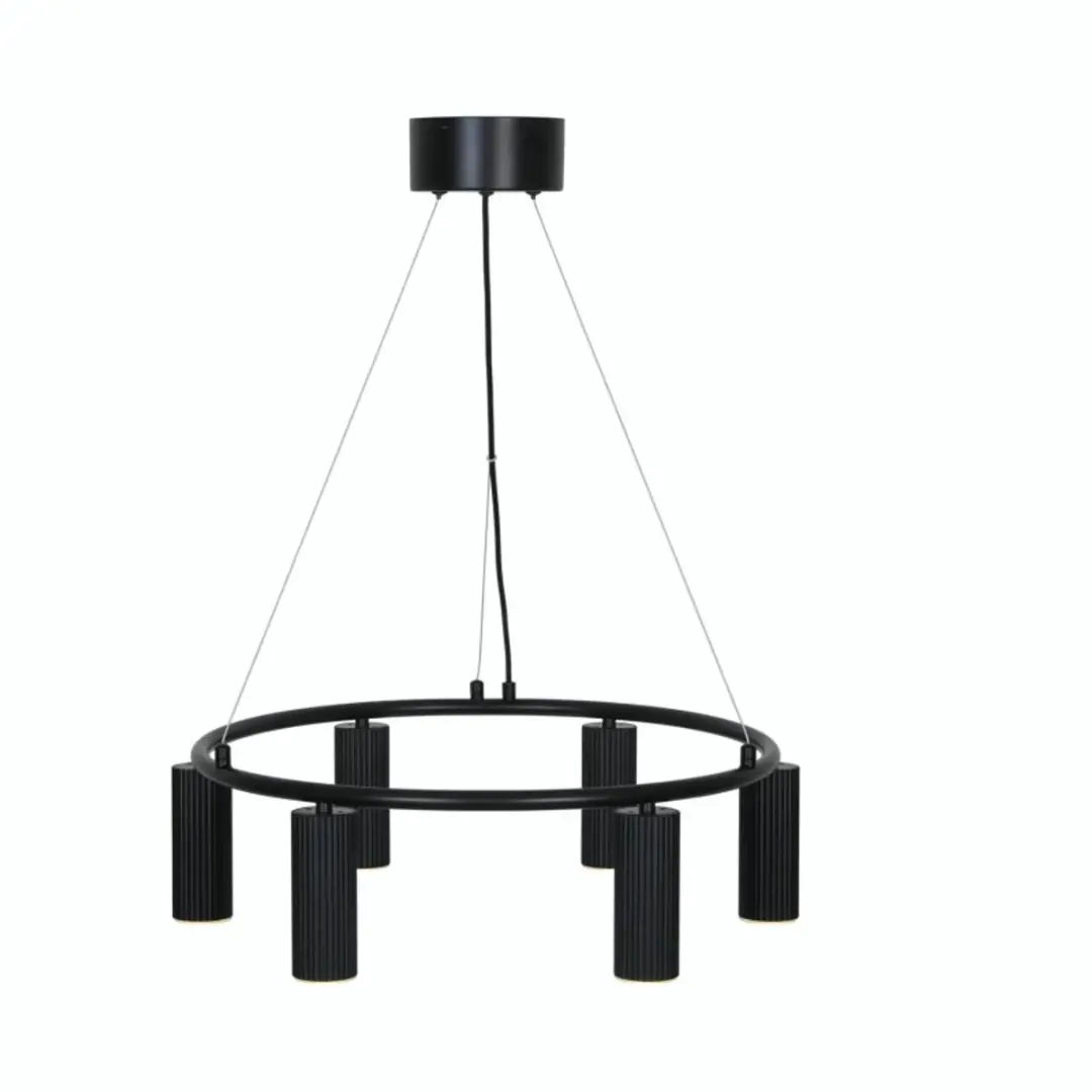 Nordlux Vico LED Hanglamp 6x GU10 - Zwart - afbeelding 6 van 6