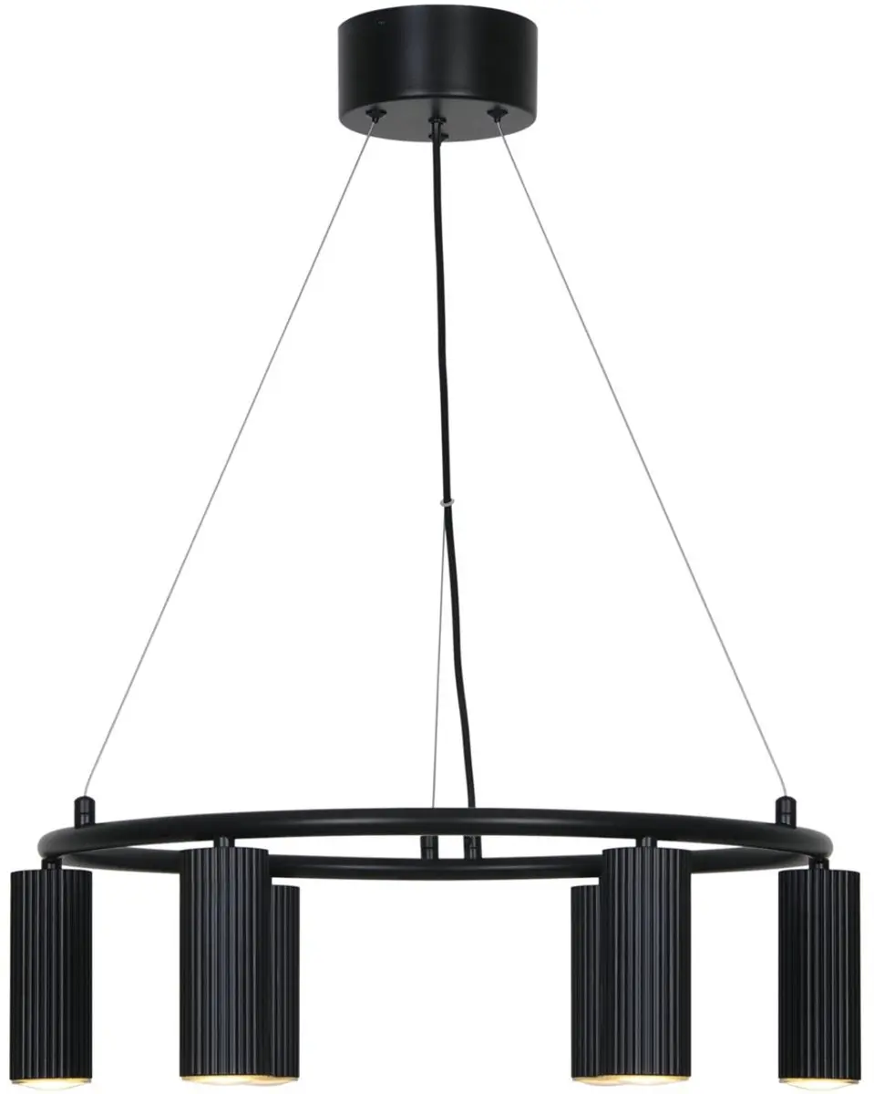 Nordlux Vico LED Hanglamp 6x GU10 - Zwart - afbeelding 2 van 6
