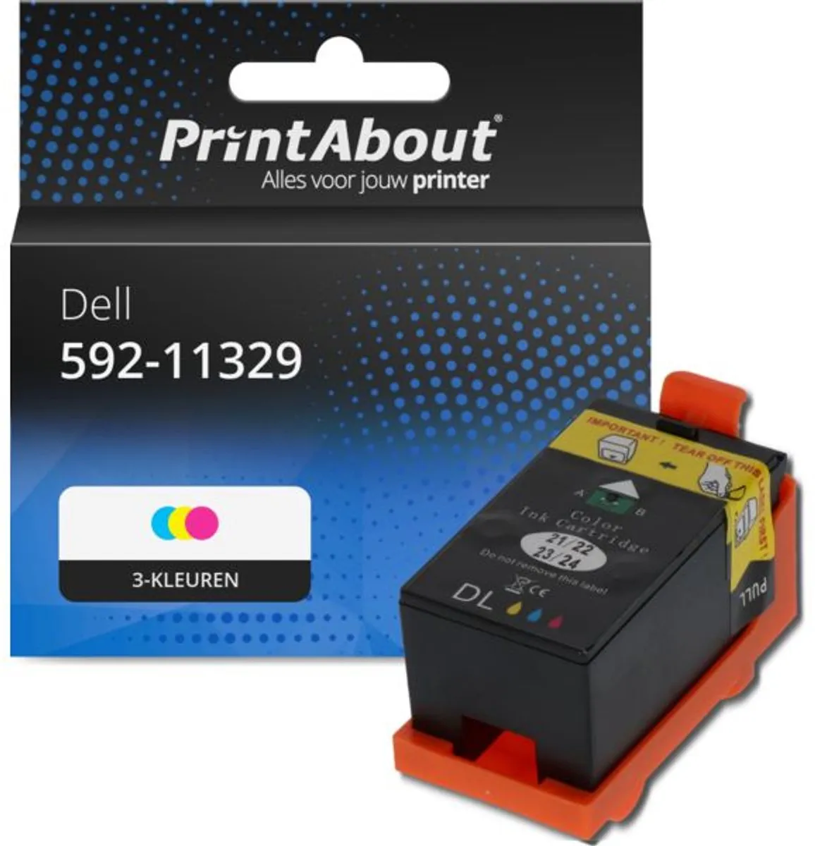 PrintAbout Dell 592-11329 Inktcartridge 3-kleuren