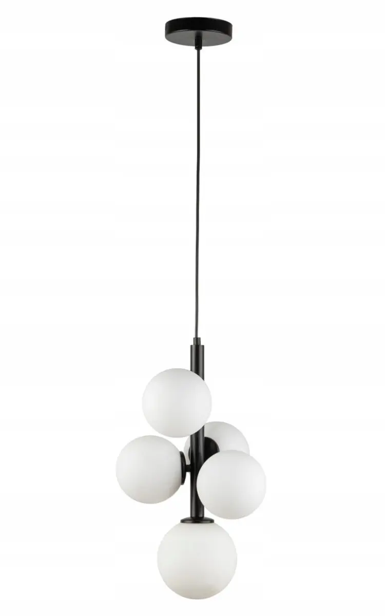 Sigma Perla 5 Zwarte Lampy Wiszące Sufitowe