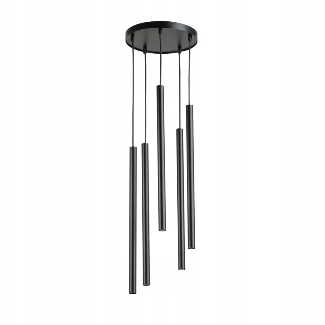 Sigma SOPEL 33625 Zwarte 5-lichts Hanglamp met Tuben