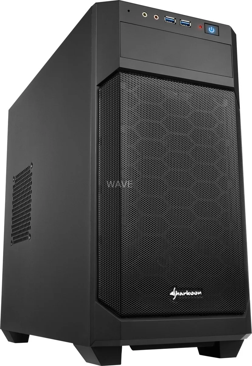 Sharkoon V1000 Micro ATX Midtower - 2x 3.5" 2x 2.5" - Zwart