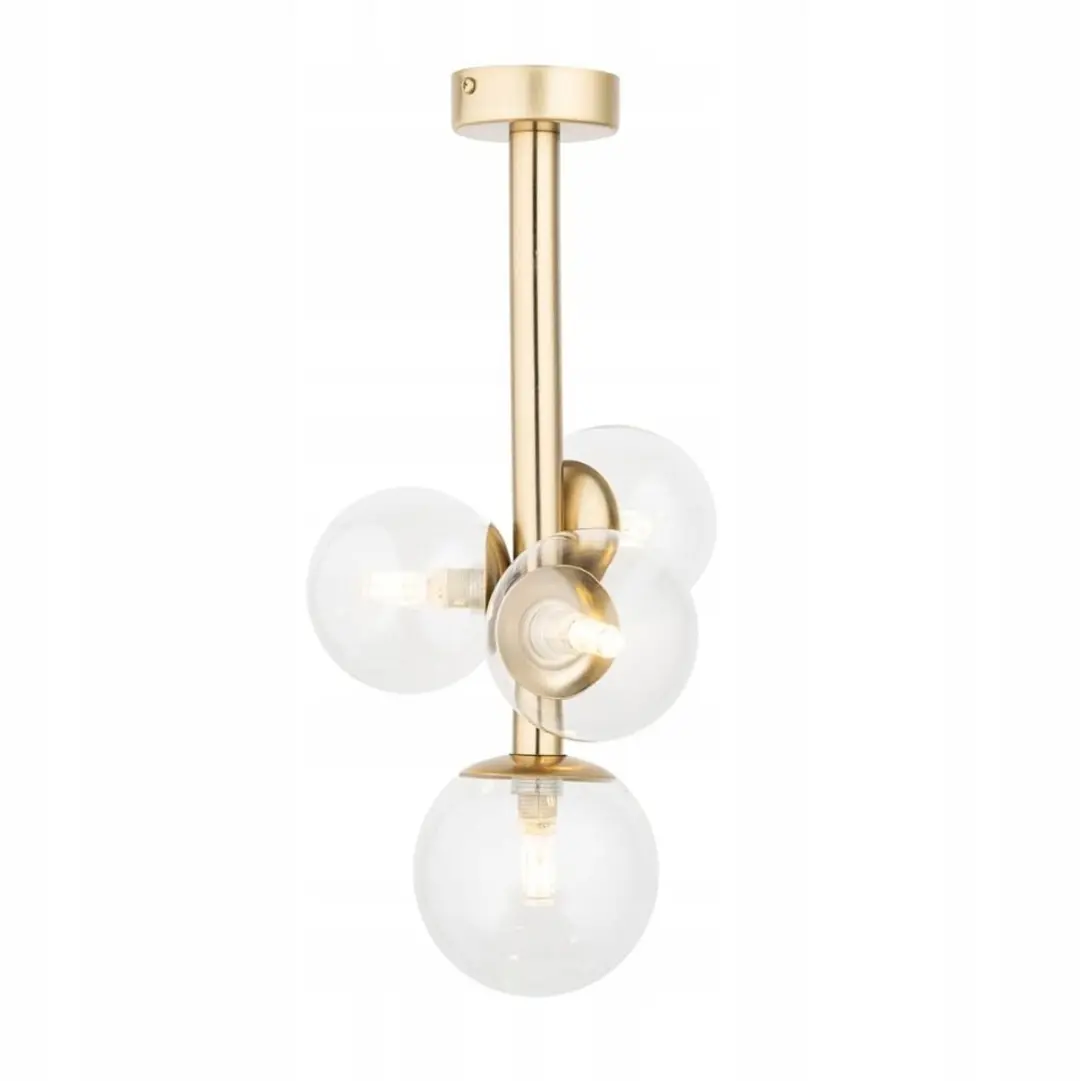 Sigma Lighting PERLA LUX 4 Plafondlamp G9 Goud/Transparant