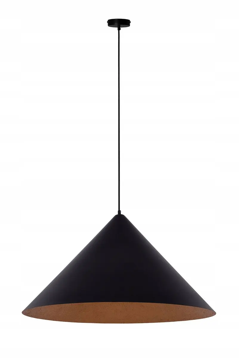 Sigma Vesuvio hanglamp M zwart/koper 3xE27