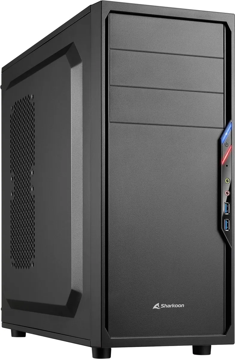 Sharkoon 4044951016037 ATX Semi-tower - 4x 2.5" 3x 3.5" 3x 5.25" - Zwart