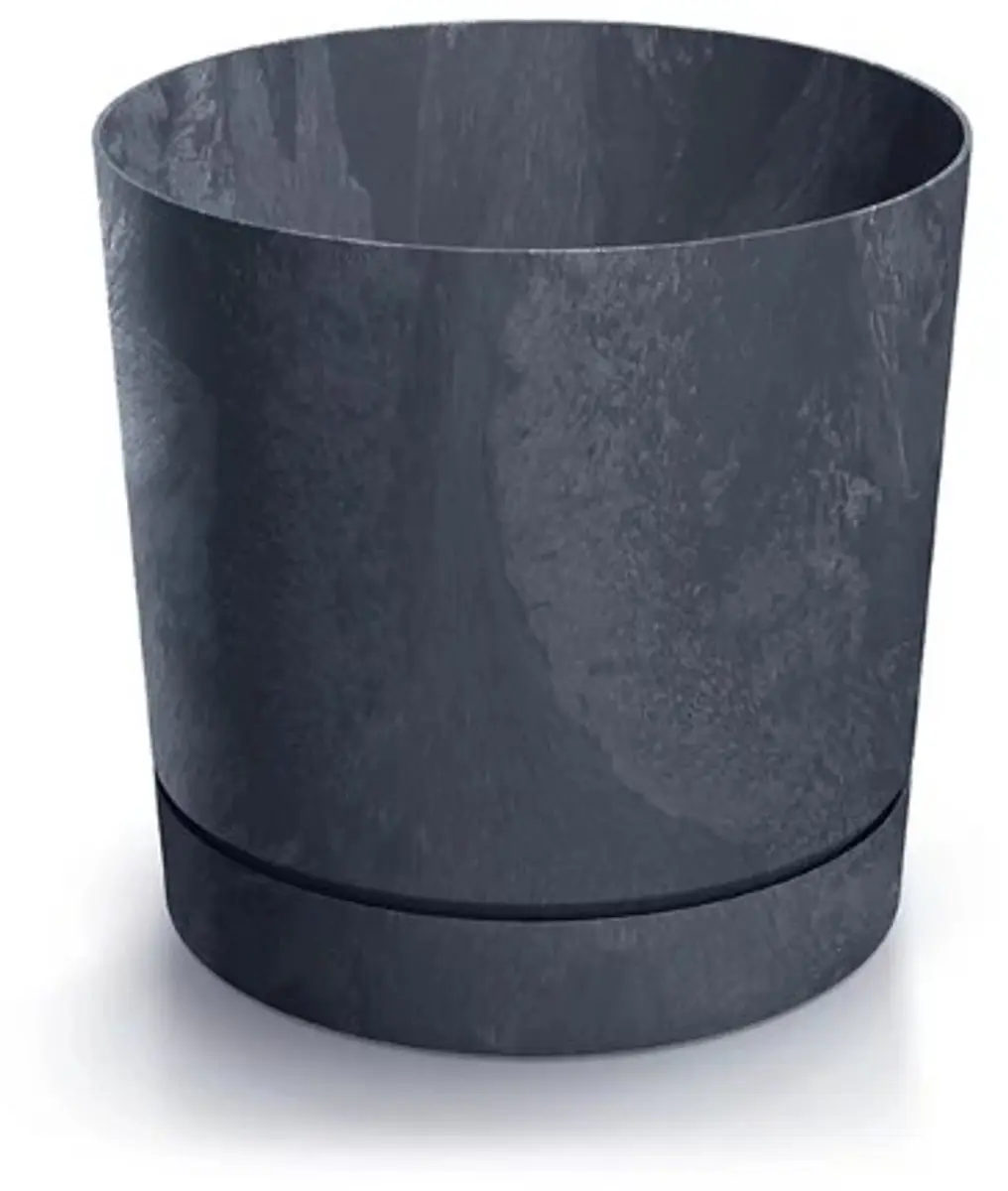 Antraciet Plantenbak met Schotel