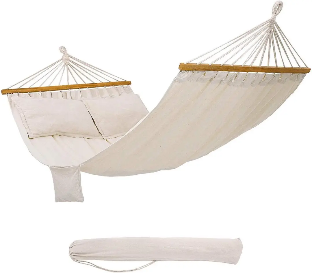 Nancy's Dubbele Hangmat Met 2 Kussens