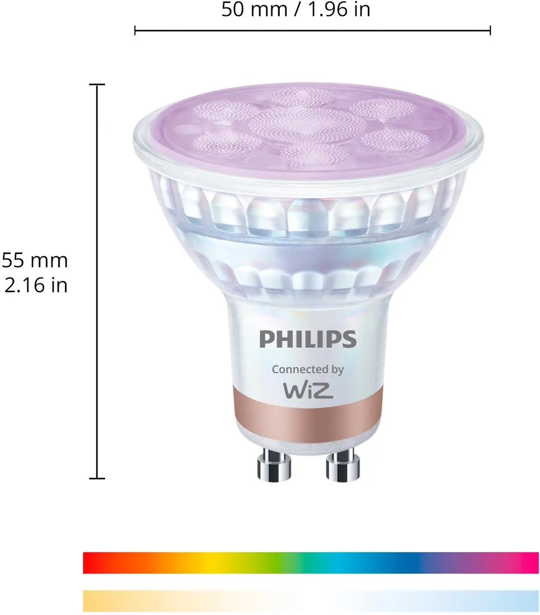 Philips Smart Lighting GU10 RGBW LED-spot - 3 Stuks - afbeelding 5 van 6