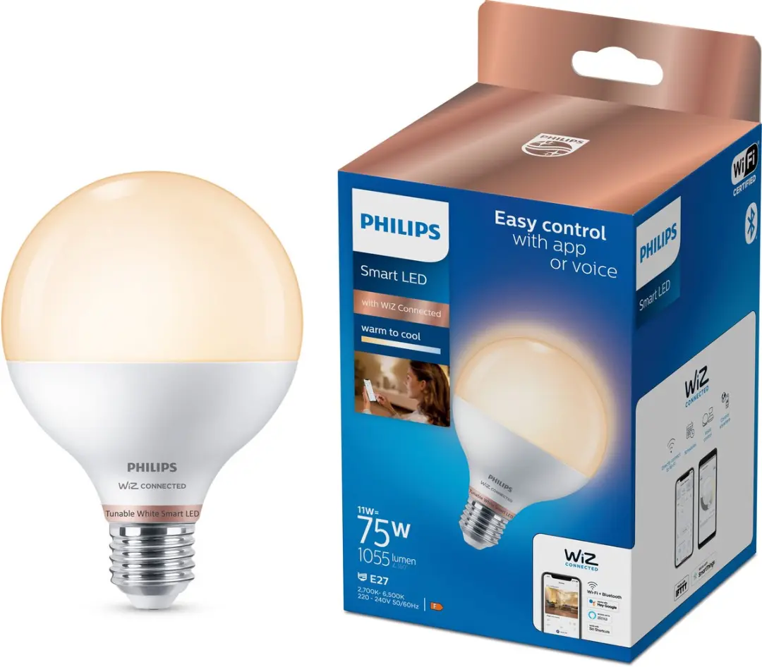 Philips Smart LED-lamp E27 G95 Globe