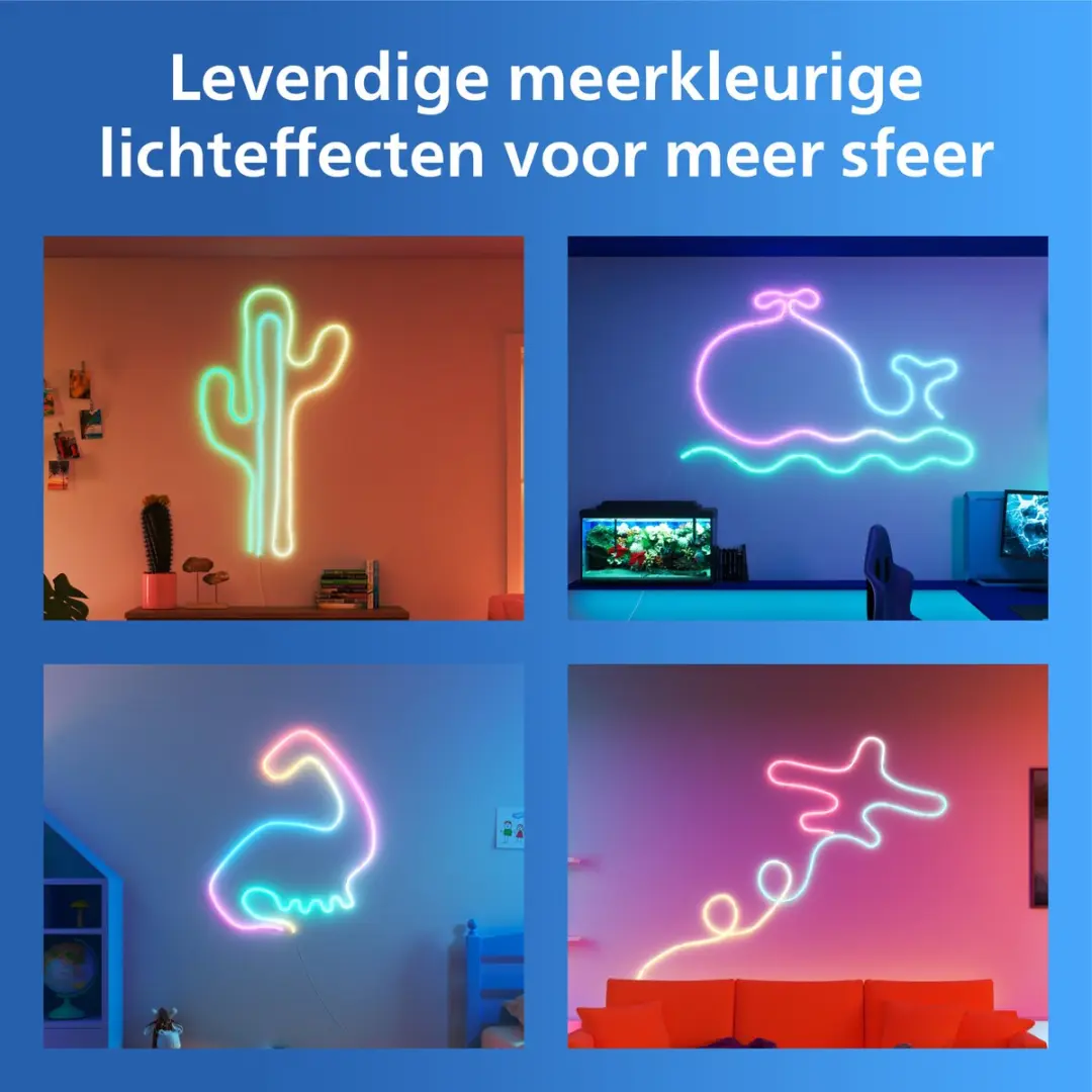 Philips Neon Flex LED Strip 10m RGBIC - afbeelding 6 van 6