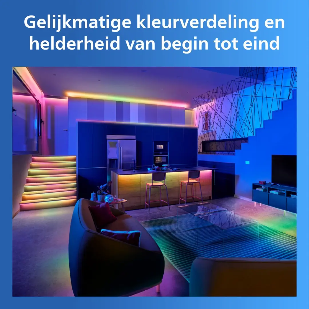 Philips Smart Lighting RGBIC LED Strip 4m - Wit - afbeelding 6 van 6