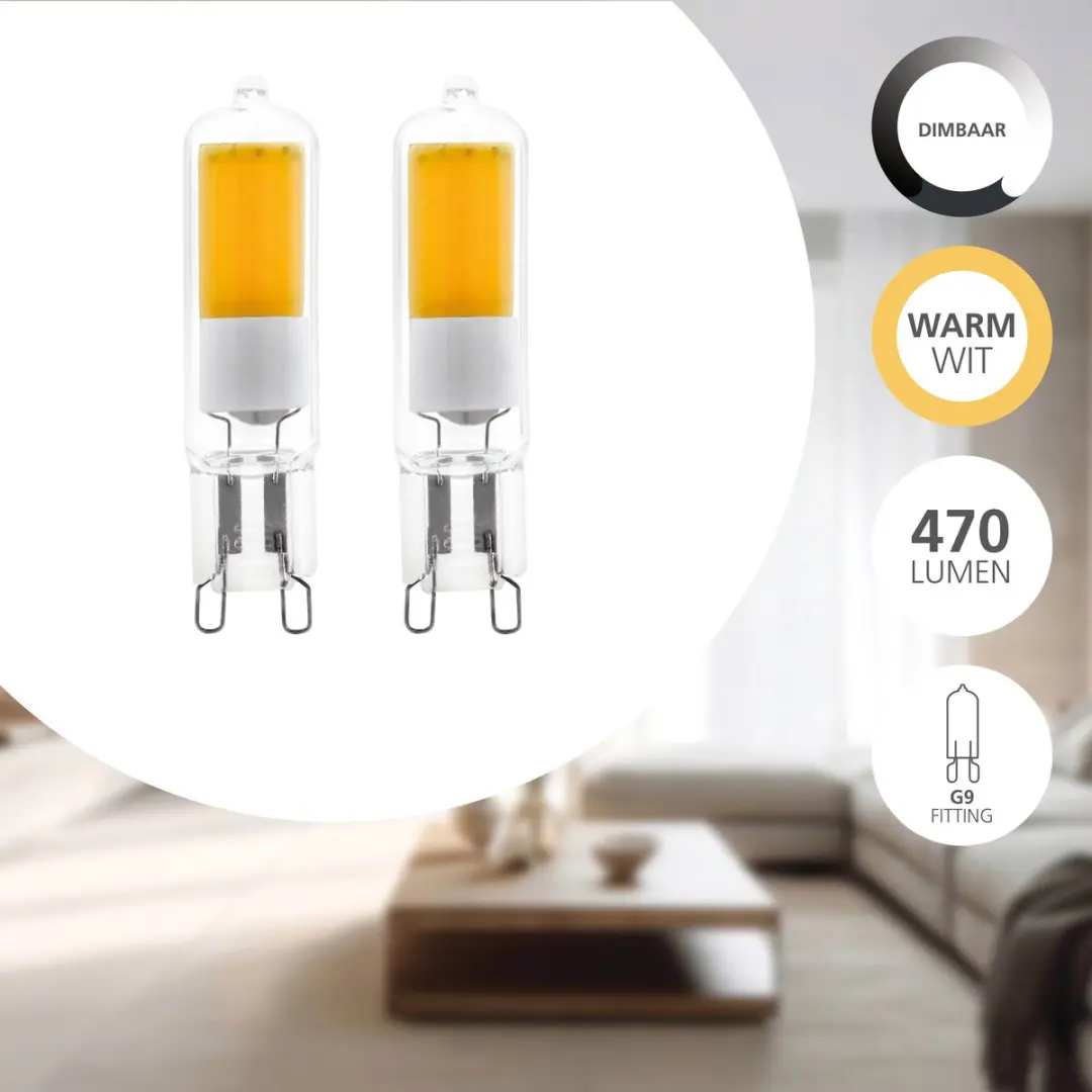 Eglo LED Lamp G9 - 4.2W - Helder - 2 stuks - afbeelding 5 van 6
